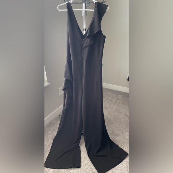 Plus Size Maternity Black Ruffle Jumper - Picture 2 of 3